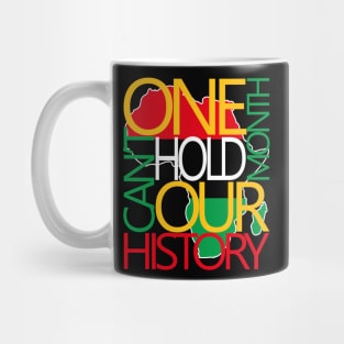 One Month Can't Hold Our History Melanin African Afro Hair Mug